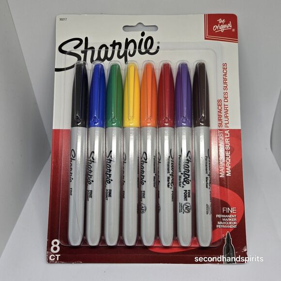 NEW Sharpie Permanent Markers – 8 Count Packs – Fine & Ultra Fine Point - Picture 2 of 3